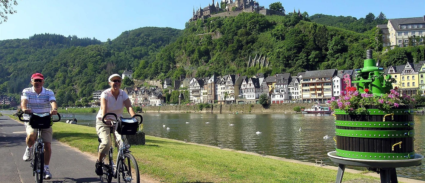 Fahrrad fahren an der Mosel