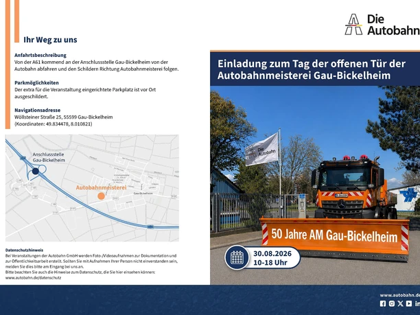 Einladungsflyer Kontakt und Anfahrt