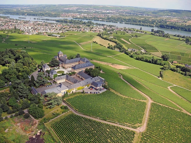 Schloss Johannisberg Luftaufnahme