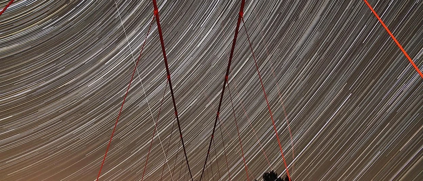 Startrails Victor Neels Brücke