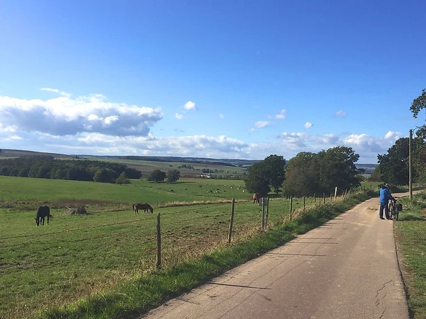 auf dem Loreley-Aar-Radweg zwischen Nastätten und Miehlen