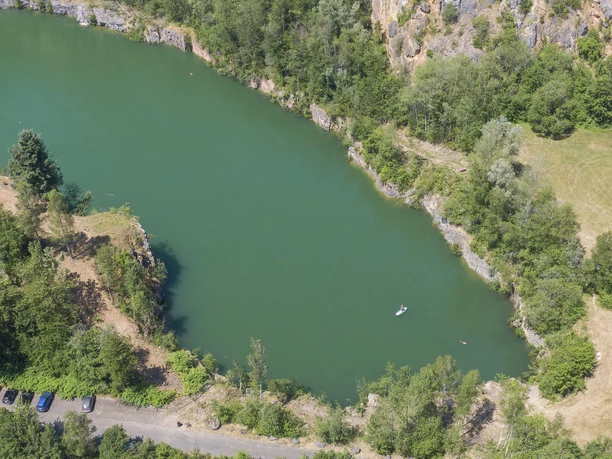 Mit dem SUP auf dem Baggersee