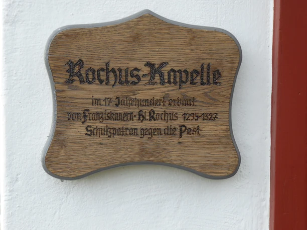 Rochus-Kapelle - Info-Schild
