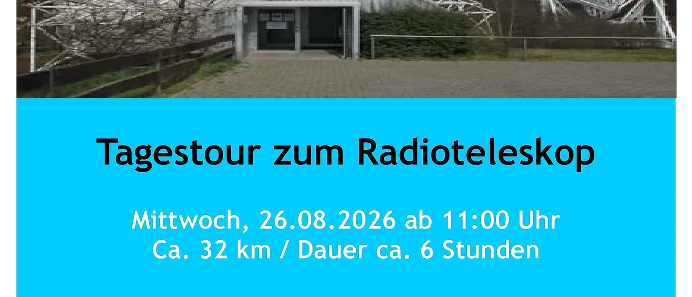 Plakat Geführte E-Bike Einsteigertour 26.08.2026