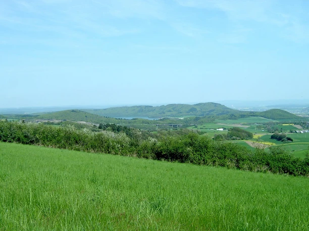 Blick Richtung Laacher See vom Gänsehalsturm