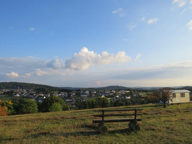 Blick auf Arft mit Wacholderwagen Blick auf Arft mit Wacholderwagen