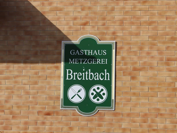 Gasthaus Breitbach - Schild
