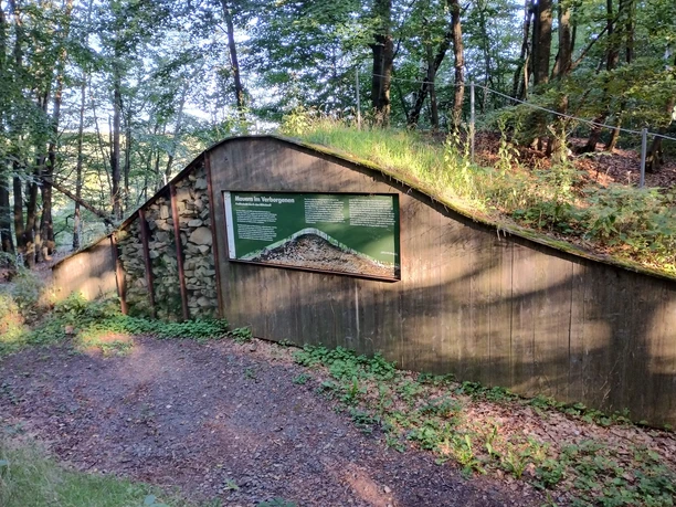 Profilschnitt im Mittelwall des keltischen Ringwalls