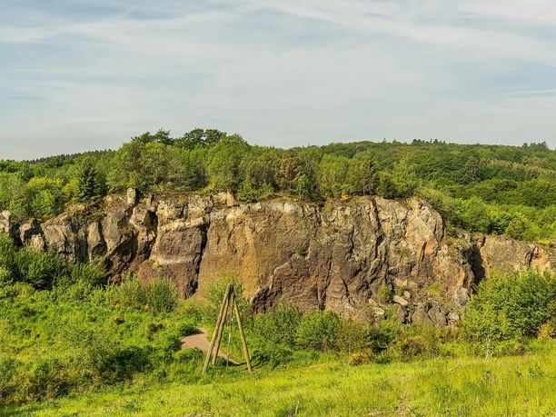 Blick auf den Vulkangarten Steffeln