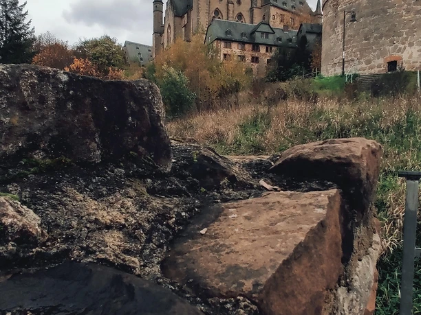 Blick auf die Rückseite des Schliosses