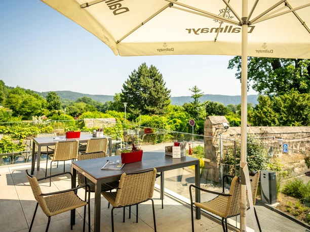 Klostergaststätte Maria Laach, Terrasse