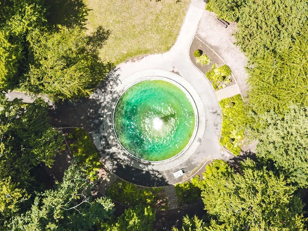 Goethepark mit Brunnen