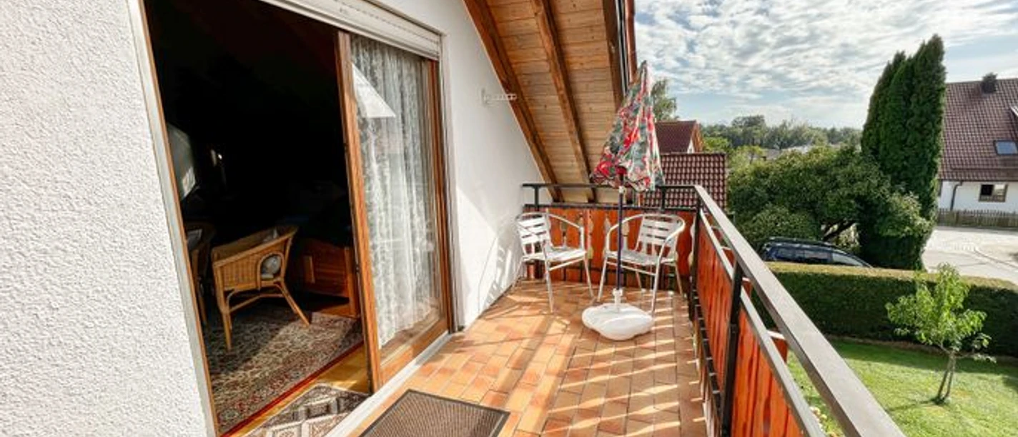 Aussicht vom Balkon