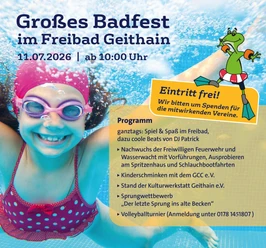 Großes Badfest im Freibad Geithain