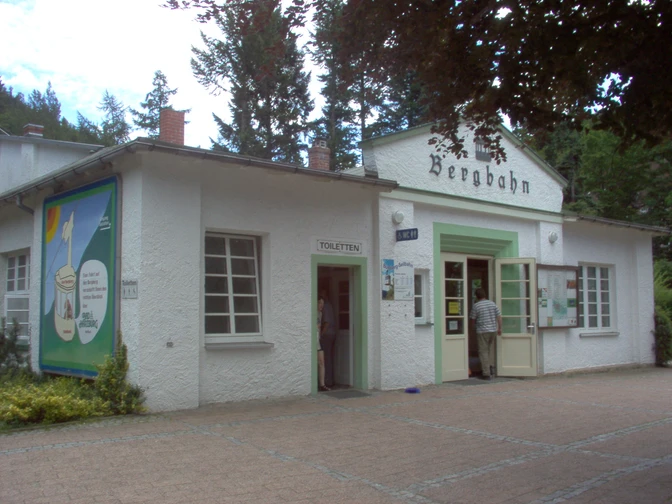 Die Bergbahnstation.