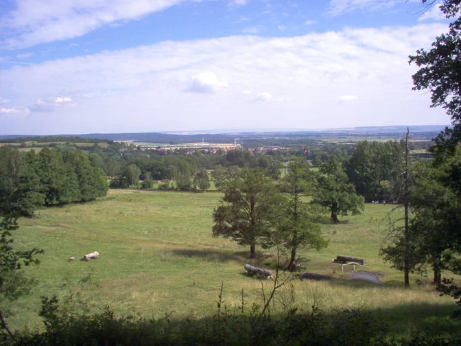 Ausblick auf die schöne Landschaft.