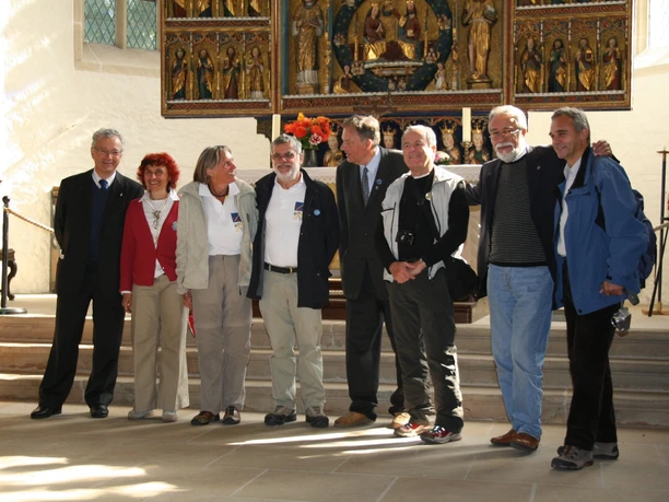 Pilgergruppe in der St. Stephaniekirche Osterwieck