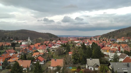 Blick über Hasserode, Ausgangspunkt der Wanderung
