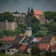 Schloss Mansfeld Blick auf der Ferne