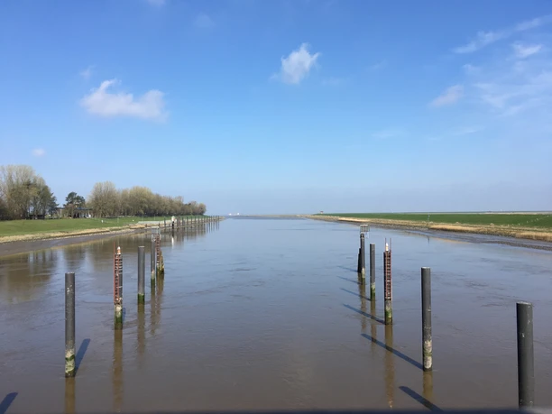 Blick vom Ostesperrwerk