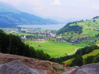 Giswil from the ascent to Lungerersee