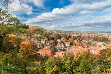 Aussicht auf Blankenburg vom Aussichtspunkt des Großen Schlosses