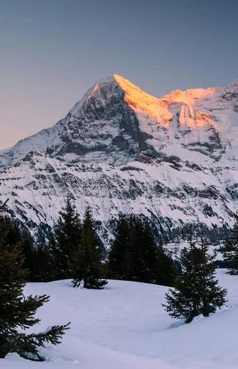01/13/2018 Eiger and Mönch in the evening