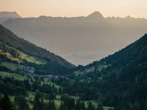 Panoramareiche Abfahrt