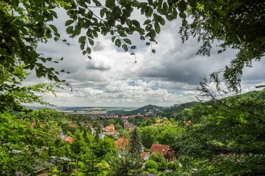 Aussicht auf Blankenburg vom Abschnitt des Panoramawanderweges