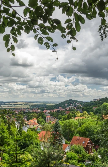 Aussicht auf Blankenburg vom Abschnitt des Panoramawanderweges