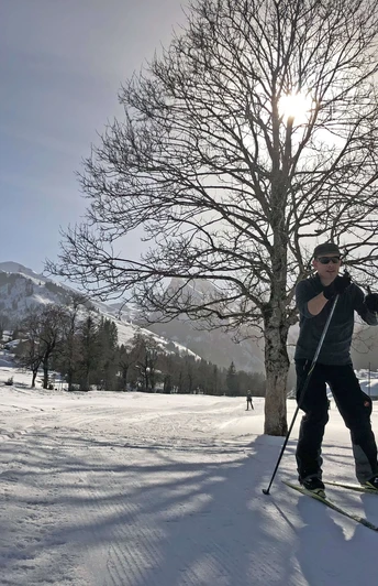 Unterwegs auf der Tiermatti Loipe