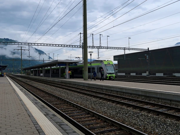 Frutigen train station.