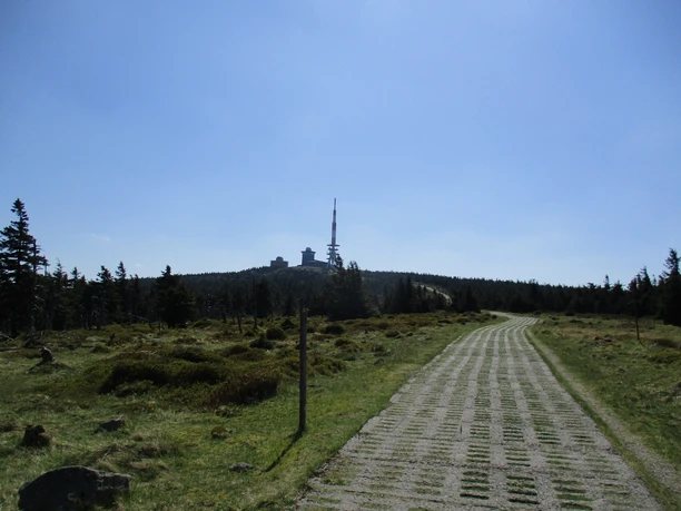 Aussicht vom Kleinen Brocken zum Brocken