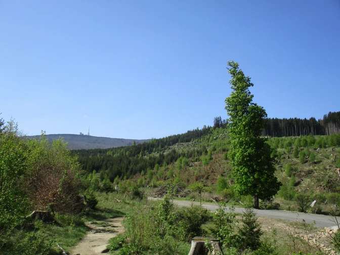 Blick von Norden auf den Brocken