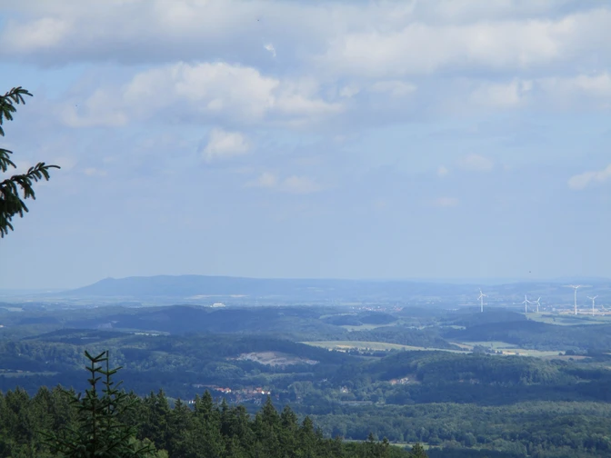 Aussicht vom Ravensberg zum Kyffhäuser