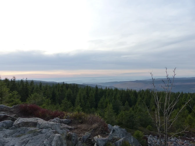 Der Acker mit seinen bizarren Felsformationen