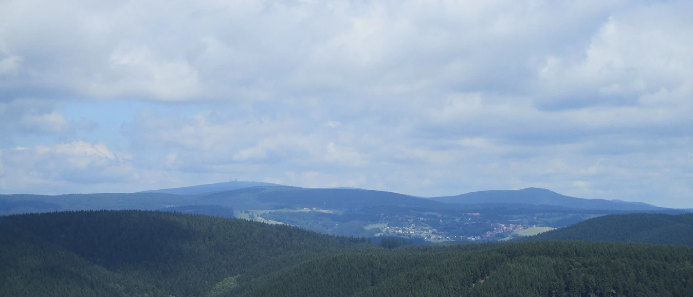 Blick vom Großen Knollen zum Hochharz