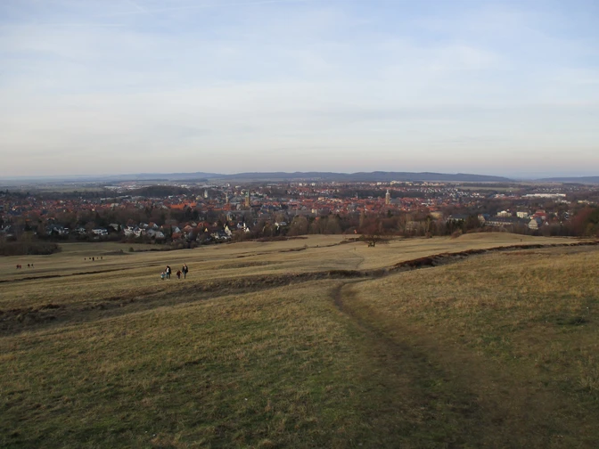 Blick vom Harzrand auf Goslar