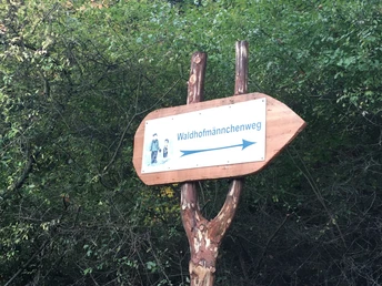 Beschilderung Waldhofmännchenweg