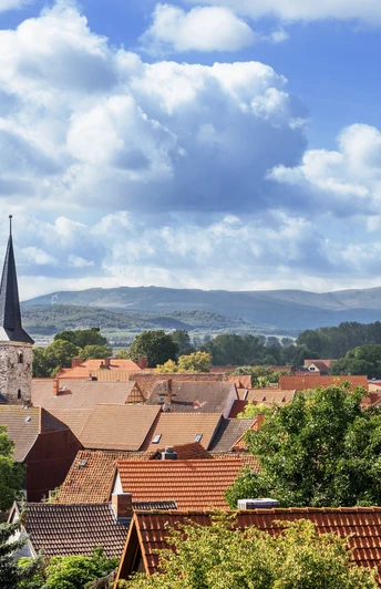 View over Derenburg from the former palace Derenburg