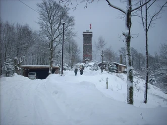 Der Bismarckturm im Winter