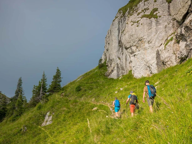 Sigriswiler Rothorn Wanderer Bergwärts