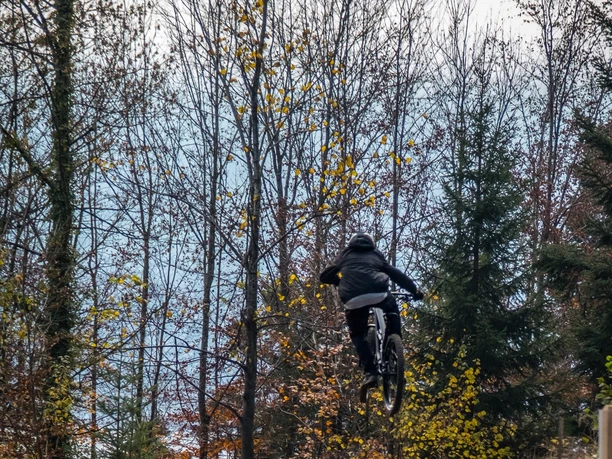 Trick auf der Jumpline.