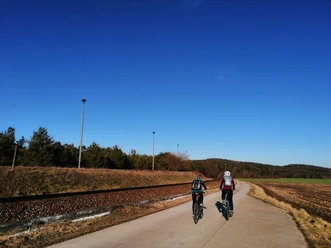 Along the railway line