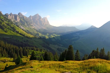 Ausblick vom Chalet du Soldat.