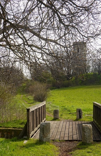 Blick vom Bicklingsbach zur Bicklingswarte