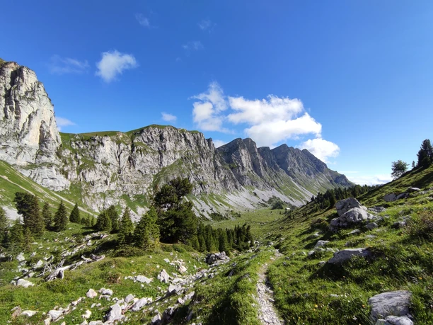Le regard en arrière sur l'Alpetli