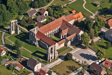Kloster Walkenried aus der Luftperspektive