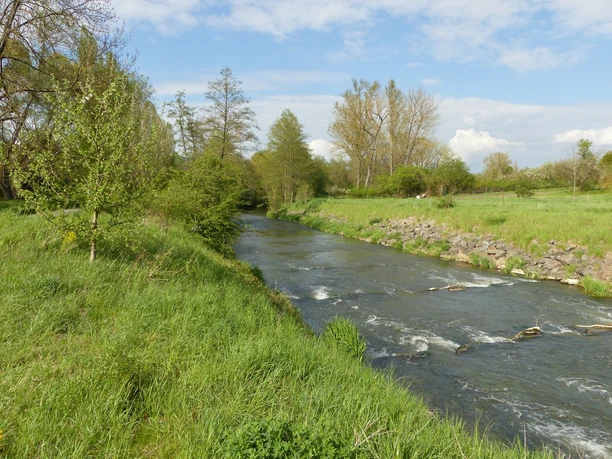 Idyllisch fließt die Unstrut durchs Thüringer Becken.
