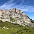 Bergsicht auf Wanderung übers Grimmifurggi